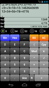 混合電卓Free - 2進数 10進数 16進数電卓 -