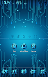 High-tech Atom Theme poster 1