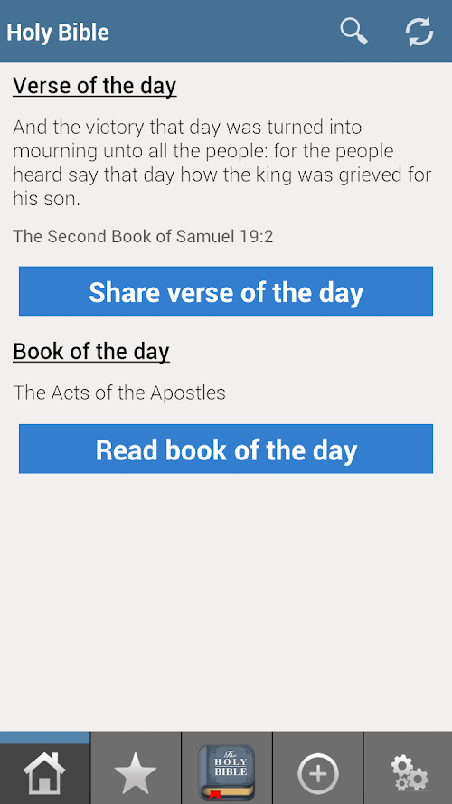 Android application King James Bible PRO screenshort
