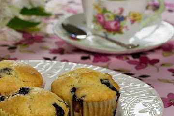Maple Syrup Blueberry Muffins