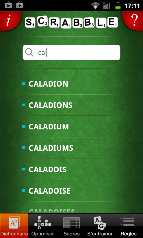 Officiel du SCRABBLE LAROUSSE Screen 1
