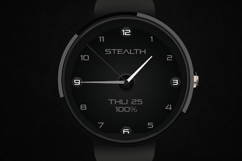Android application Stealth Watch Face screenshort