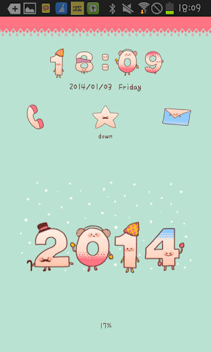 Happy2014 go locker theme