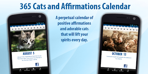 Android application 365 Cats and Affirmations screenshort