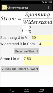 Ohmsches Gesetz alle Formeln Screenshots 5