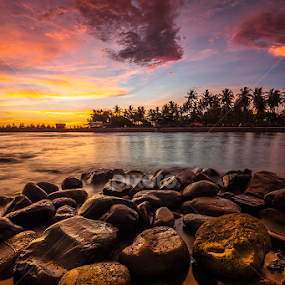 Falling Flame by Ade Noverzan - Landscapes Waterscapes