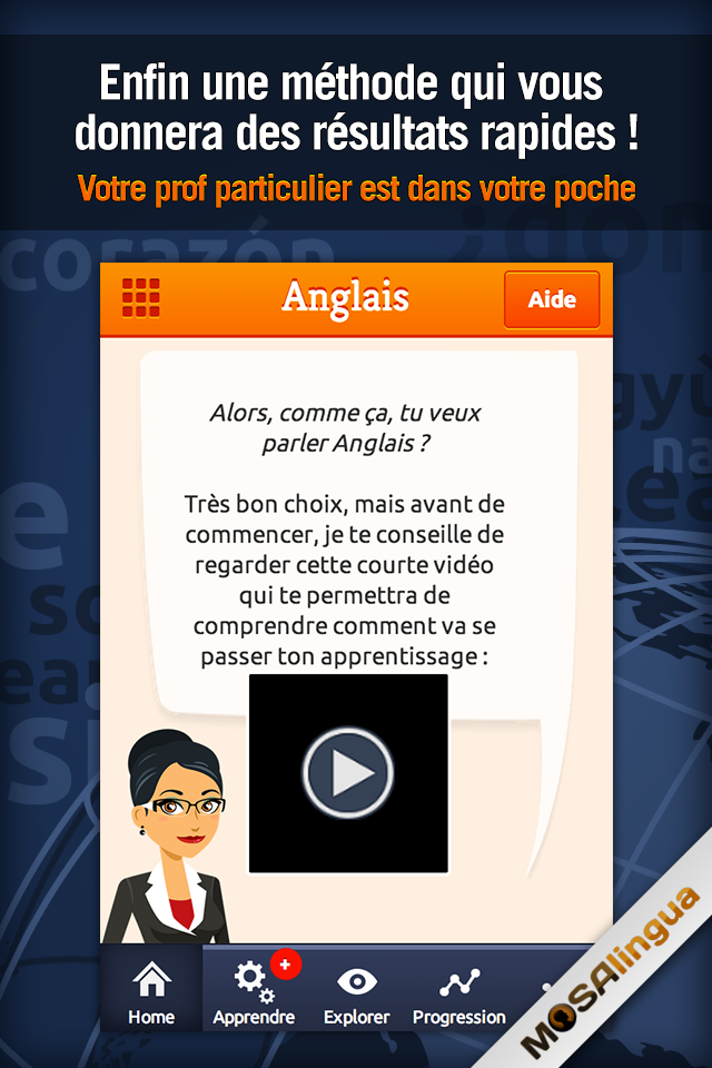 Apprendre lAnglais Business Screen 1