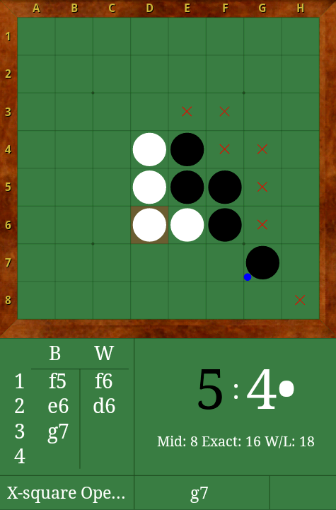 Android application DroidZebra Reversi screenshort