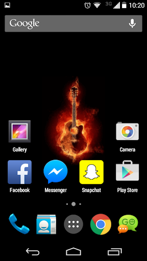 Flaming Guitar Live Wallpaper