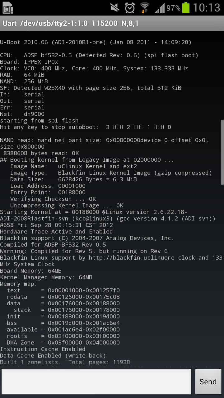 OTG UART Terminal-232 1.2 Screen 1
