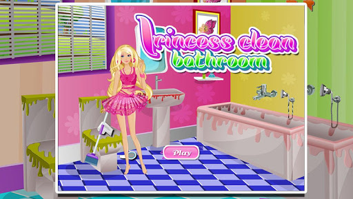 Princess clean bathroom