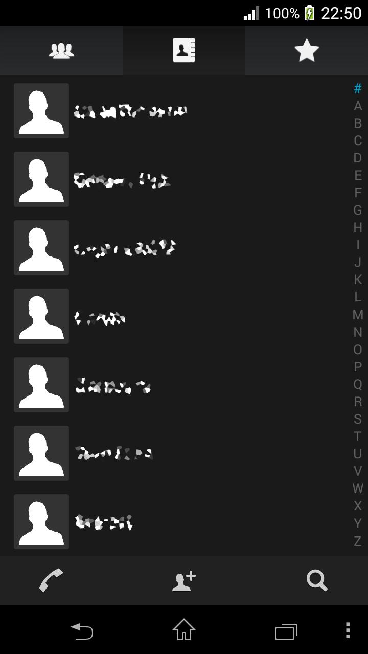 exDialer NXT 2 Dark theme Screen 3