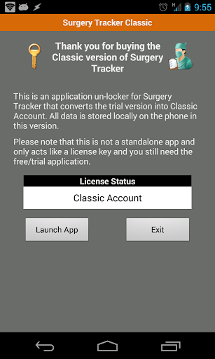 Surgery Tracker Classic