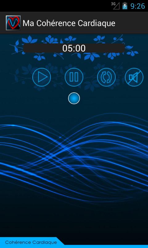 Android application My Cardiac Coherence screenshort