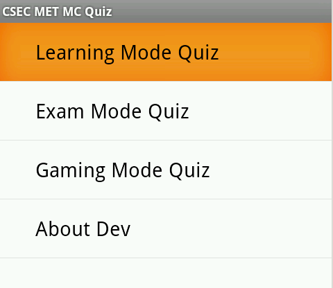 CXC CSEC Multiple Choice Quiz