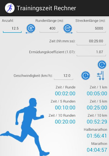 Running Time Calculator