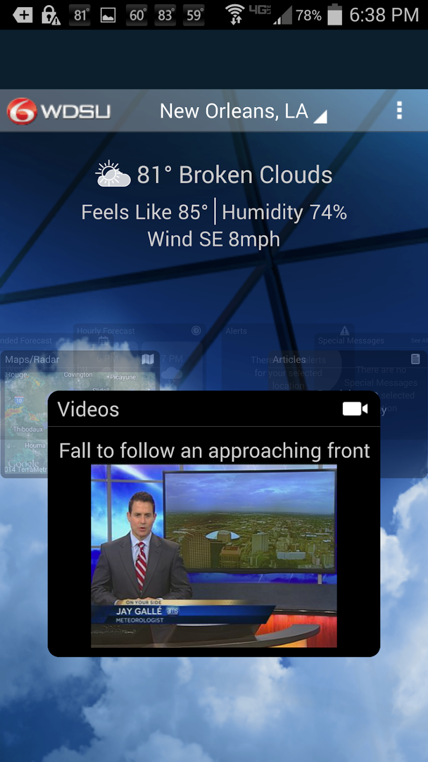 WDSU Weather Screen 3