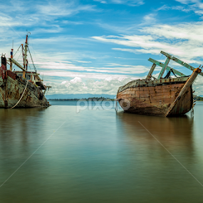 Wreckage's by Marc James - Transportation Boats