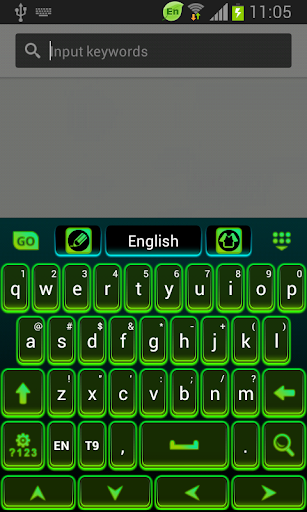 Color Keyboard Neon Green Free