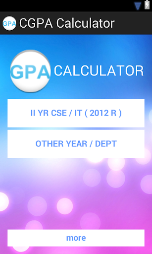 CGPA calculator