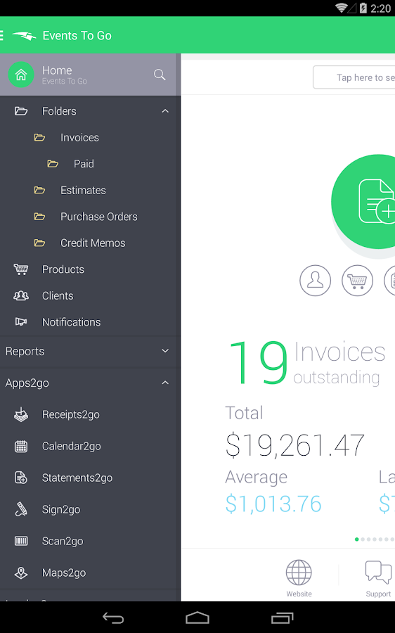 Invoice2go Plus Invoice App screenshot
