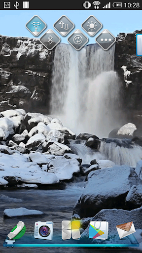 Waterfall Winter Wallpaper