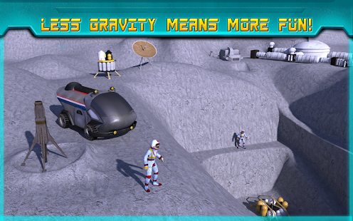 Space Moon Rover Simulator 3D