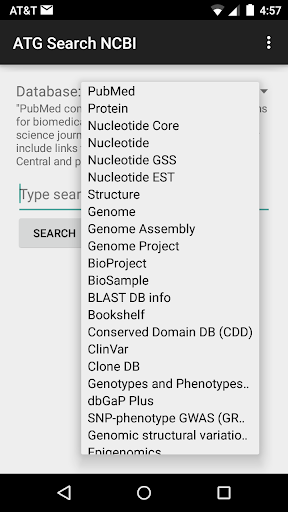 ATG Search NCBI