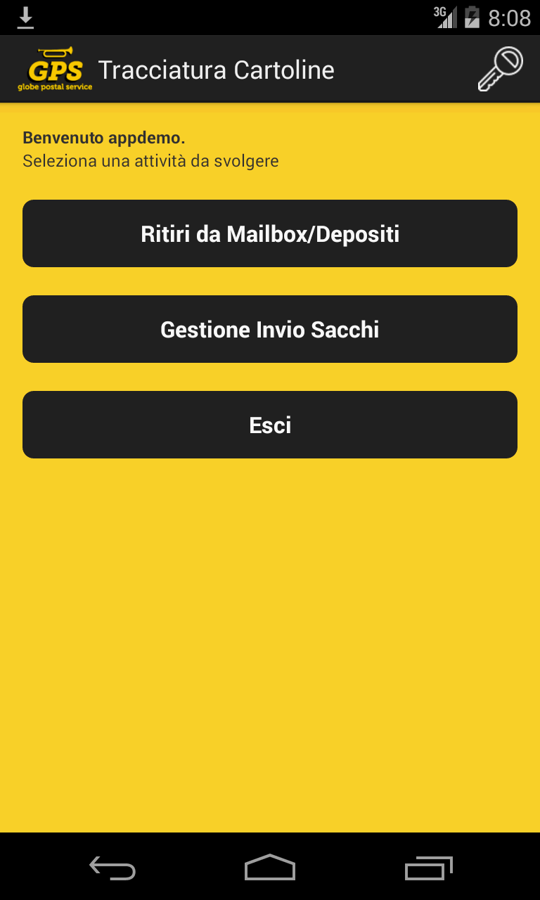 Gps Postcards Tracking Screen 1