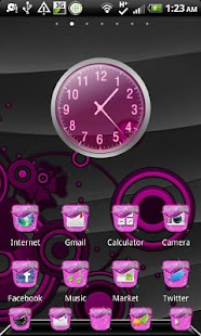 THEME - Glitter Purple Screenshots 1
