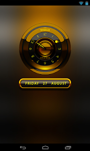 Lastest Black orange clock analog APK for Android