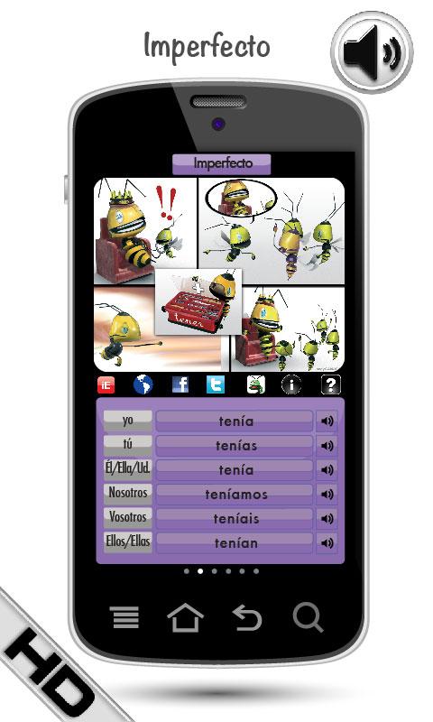Spanish Verbs HD LearnBots Screen 3