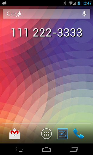 My Phone Number Widget