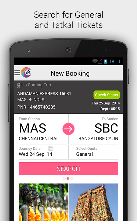IRCTC Connect Screen 2