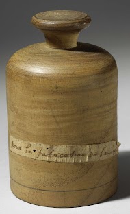 Een botermaat met knop