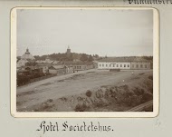 Lappeenranta in Finland gezien van een hoger gelegen gedeelte.