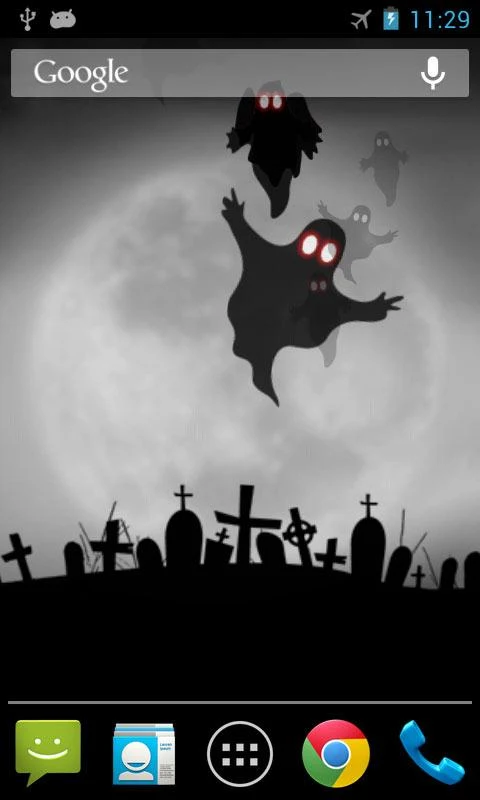 Живые обои Halloween ghost на Андроид