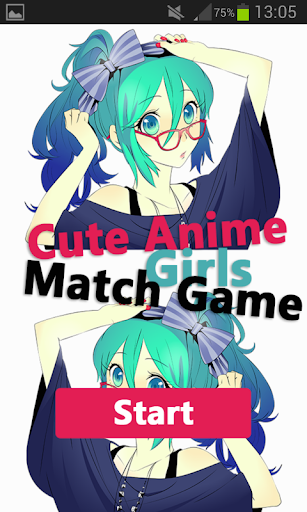 cute anime girls match game
