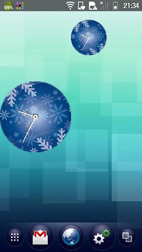 Snow Clock Widget