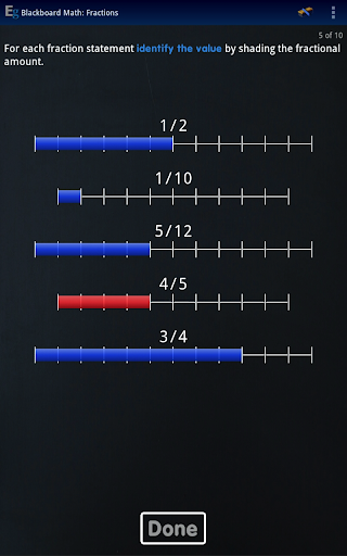 Blackboard Math™ Fractions