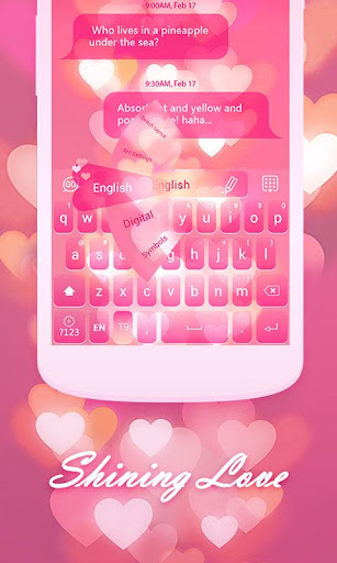 【免費娛樂App】Shining Love Keyboard Theme-APP點子