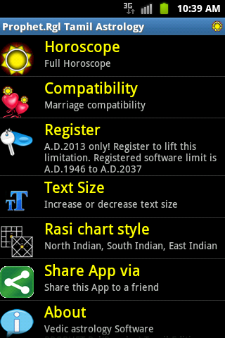 Horoscope Tamil Pro