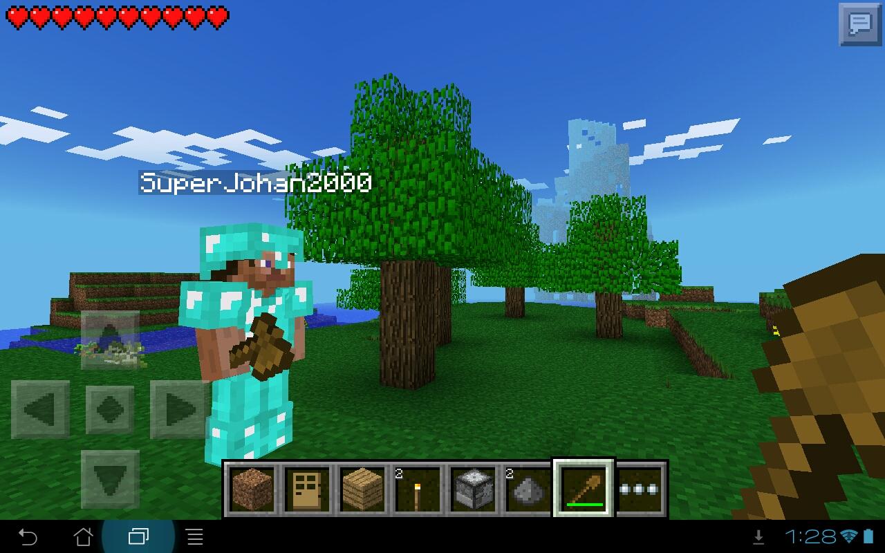 Minecraft - Pocket Edition - pantalla