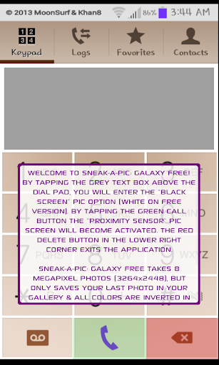 Sneak-A-Pic: Galaxy Test