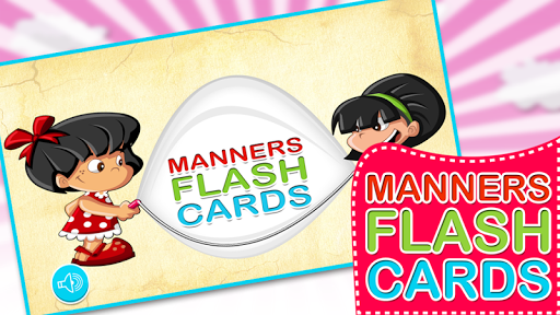 Kids Manners Flash Cards