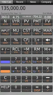 10bii Financial Calculator - screenshot thumbnail