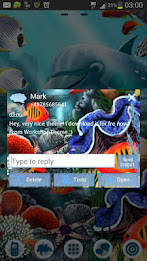 Mořské ryby Theme GO SMS Pro poster 4