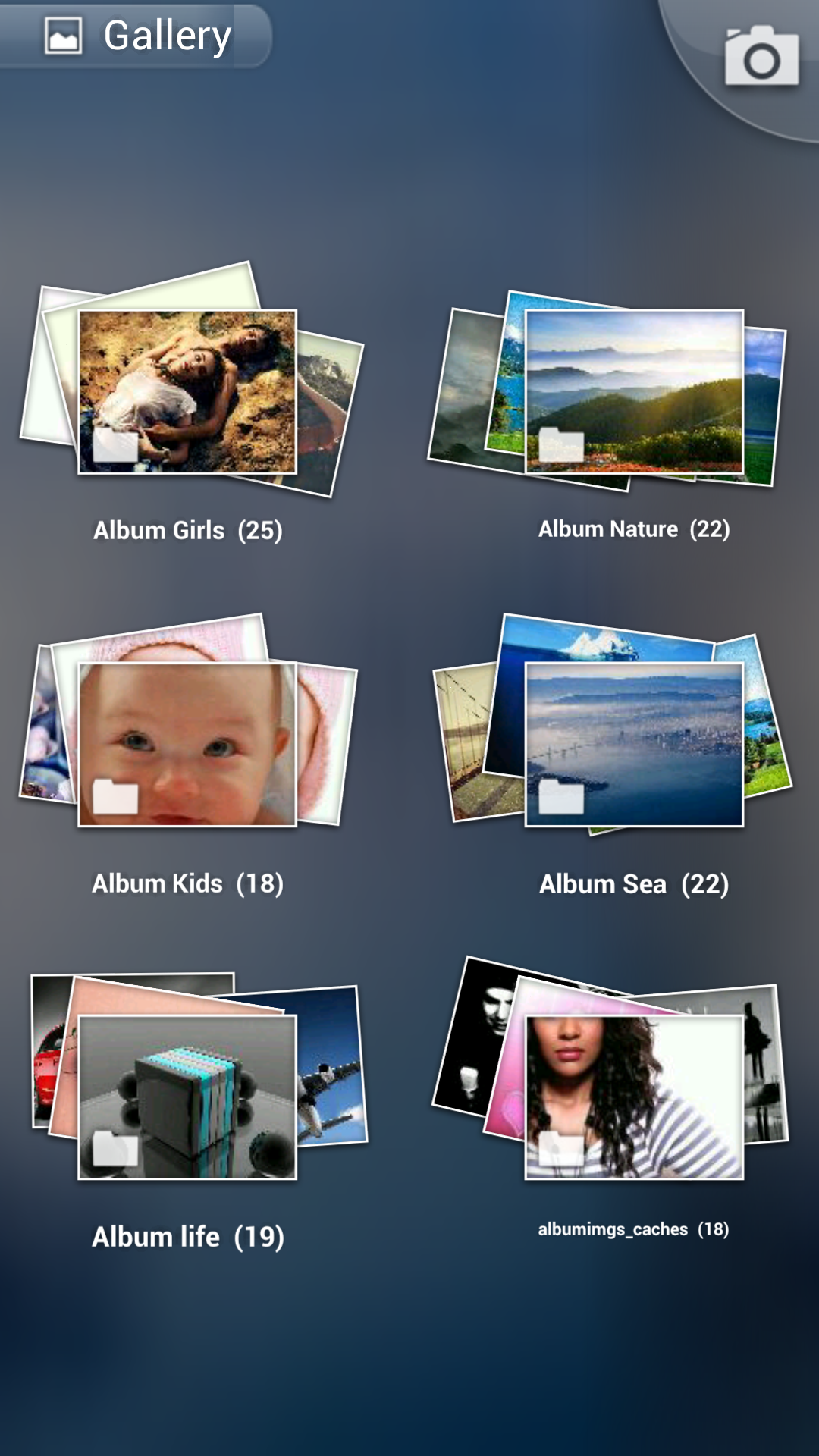 Android application Photo Gallery 3D & HD screenshort