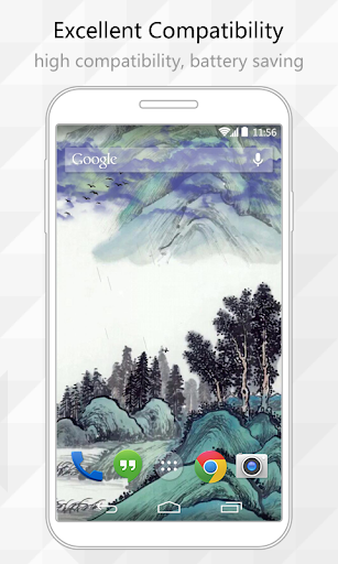 【免費個人化App】Ink Mountain Live Wallpaper-APP點子