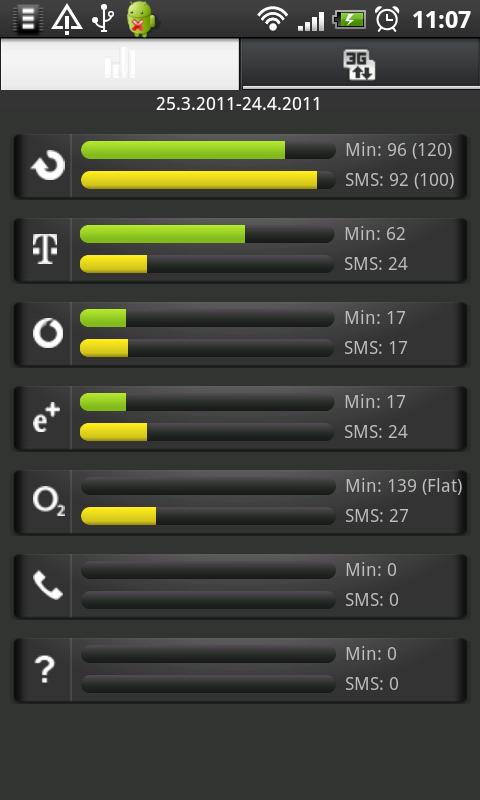 Zielnetz Flatrate Networkscan Screen 2